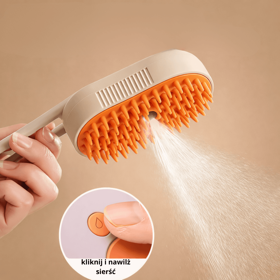 PetSpa – Nawilżająca Szczotka Parowa 2w1