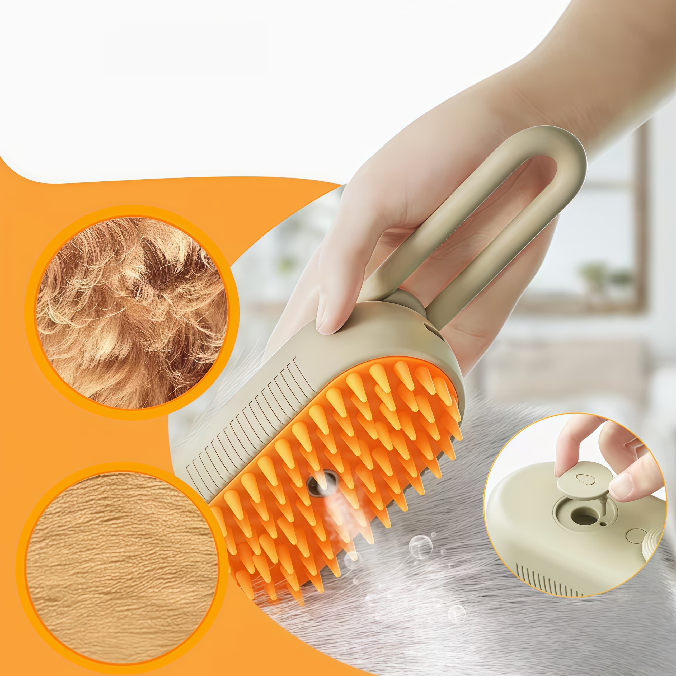 PetSpa – Nawilżająca Szczotka Parowa 2w1