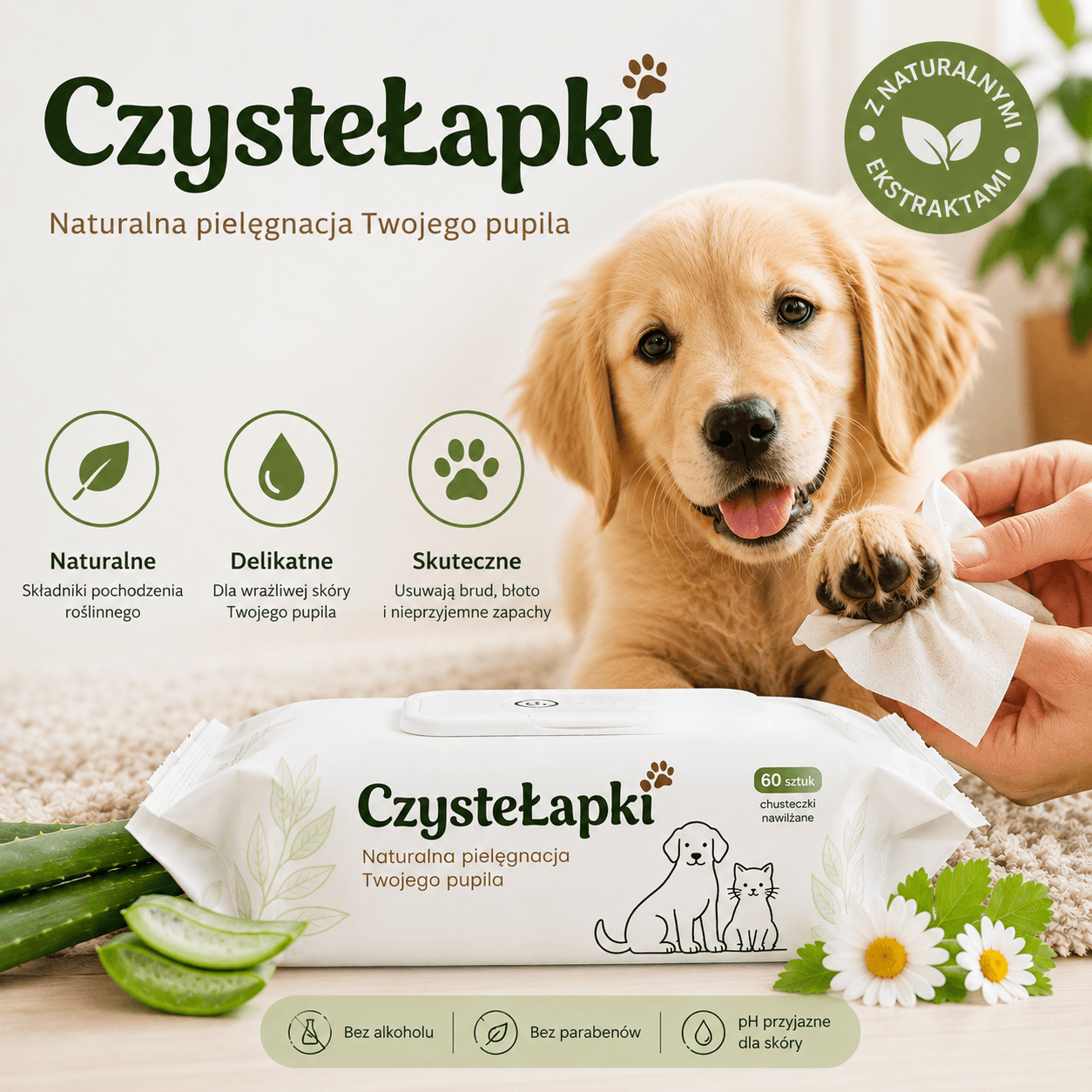 CzysteŁapki - Naturalna pielęgnacja Twojego pupila