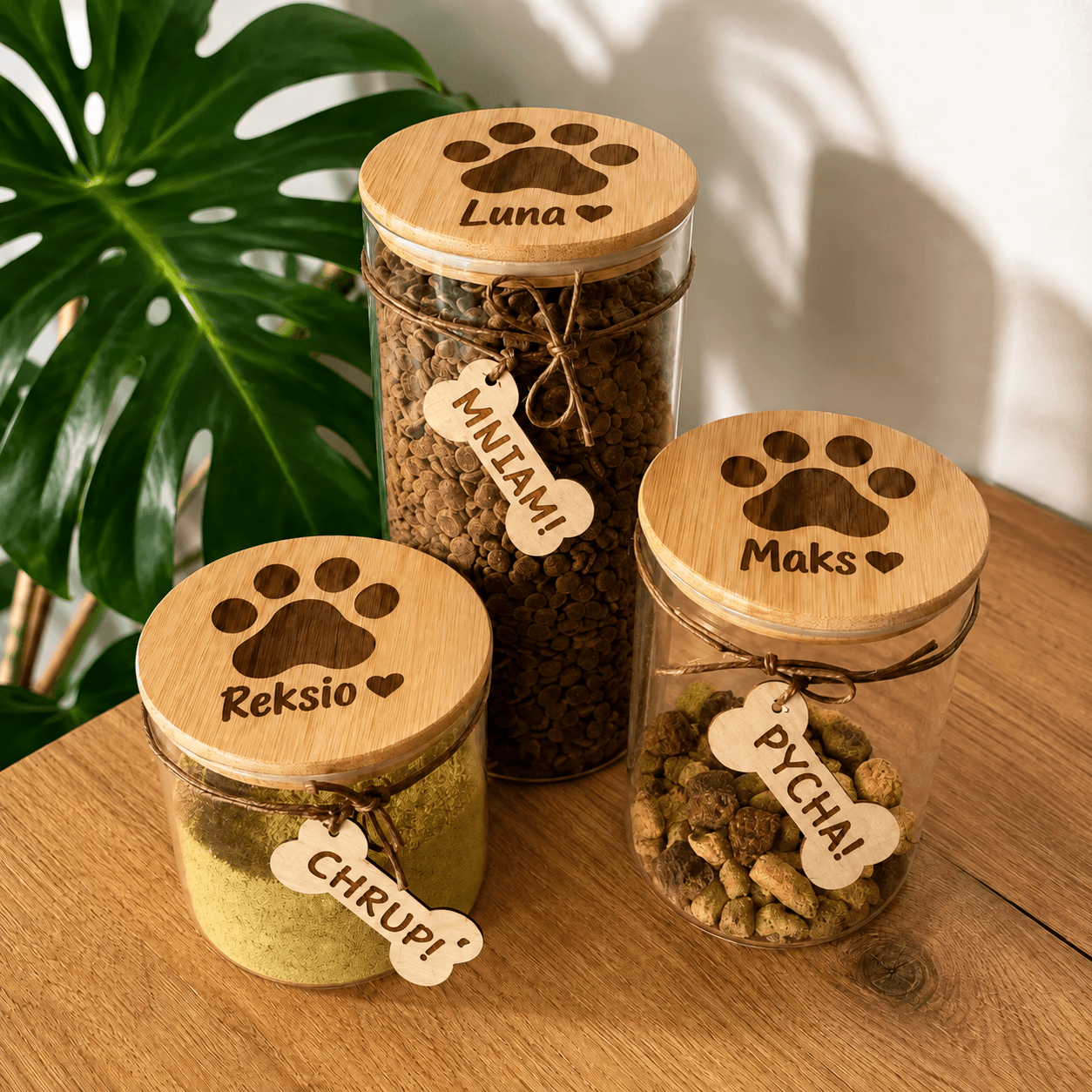 Pupilove™ — Personalizowany pojemnik premium na karmę i przysmaki dla Twojego Pupila!